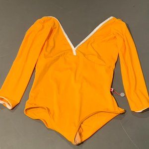 Gold Yumiko with white velvet trim- NWOT size XL